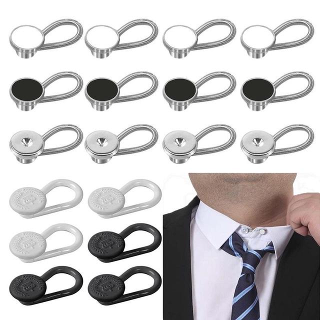 18PCS Adjustable Neck Extender For Dress Shirt Flexible Lock